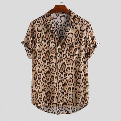 European And American Fashion Leopard Print Shirt