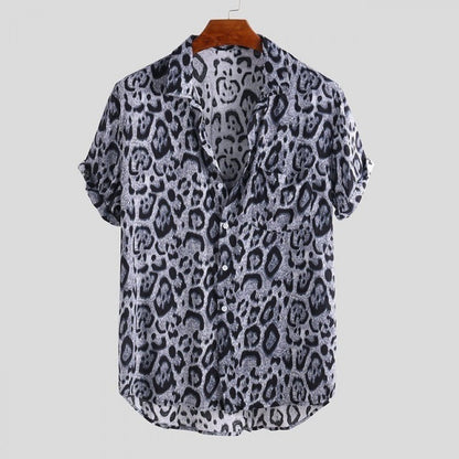 European And American Fashion Leopard Print Shirt