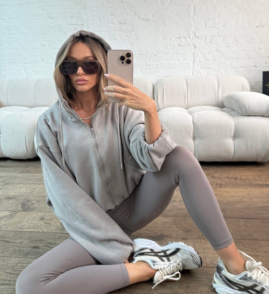 Balloon Sleeve Hoody - Grey