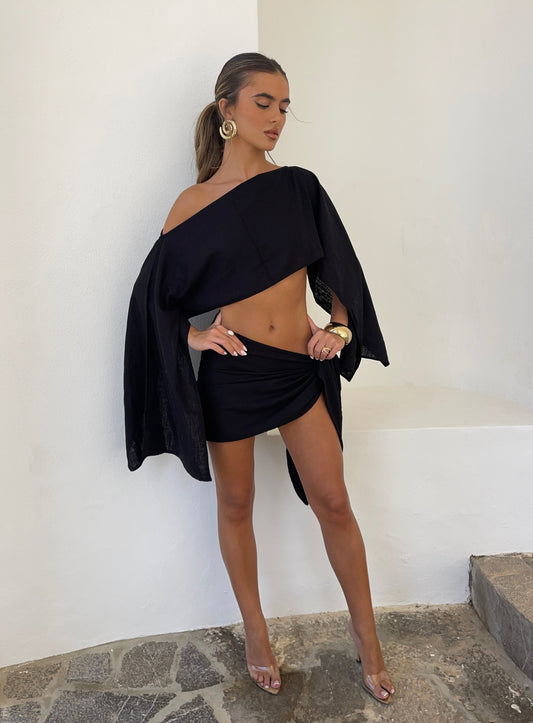 Cleo Sarong Set - Black