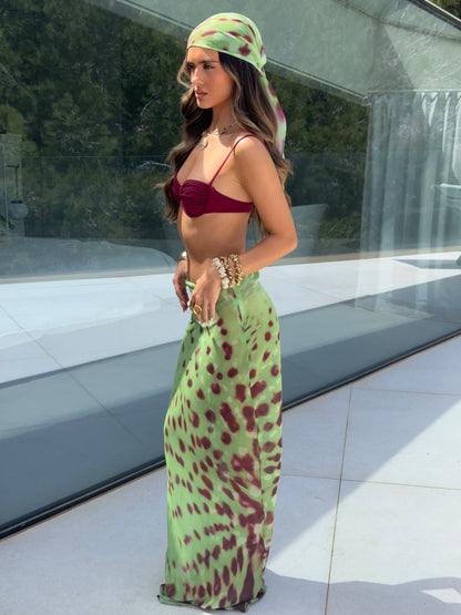 Marina Maxi Skirt - Pistachio