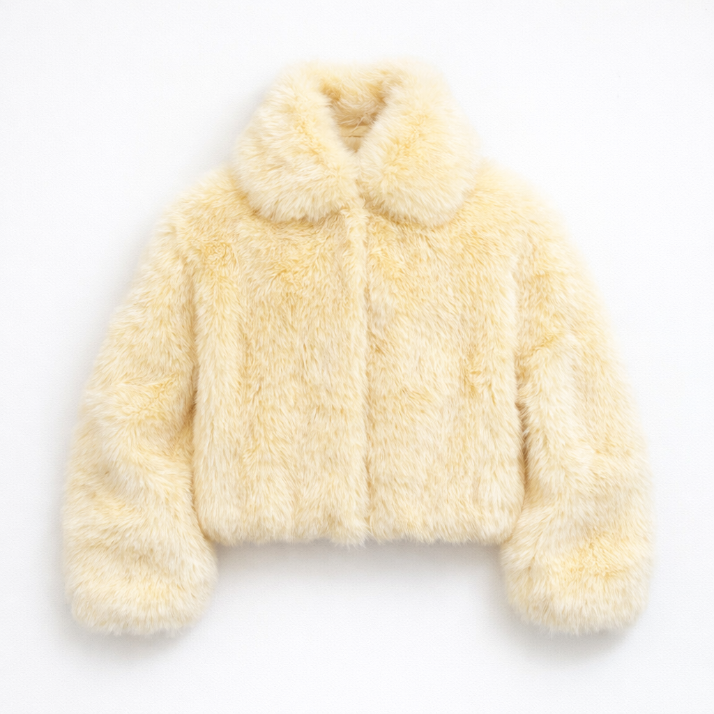 Faux Fur Jacket - Butter