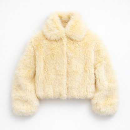 Faux Fur Jacket - Butter