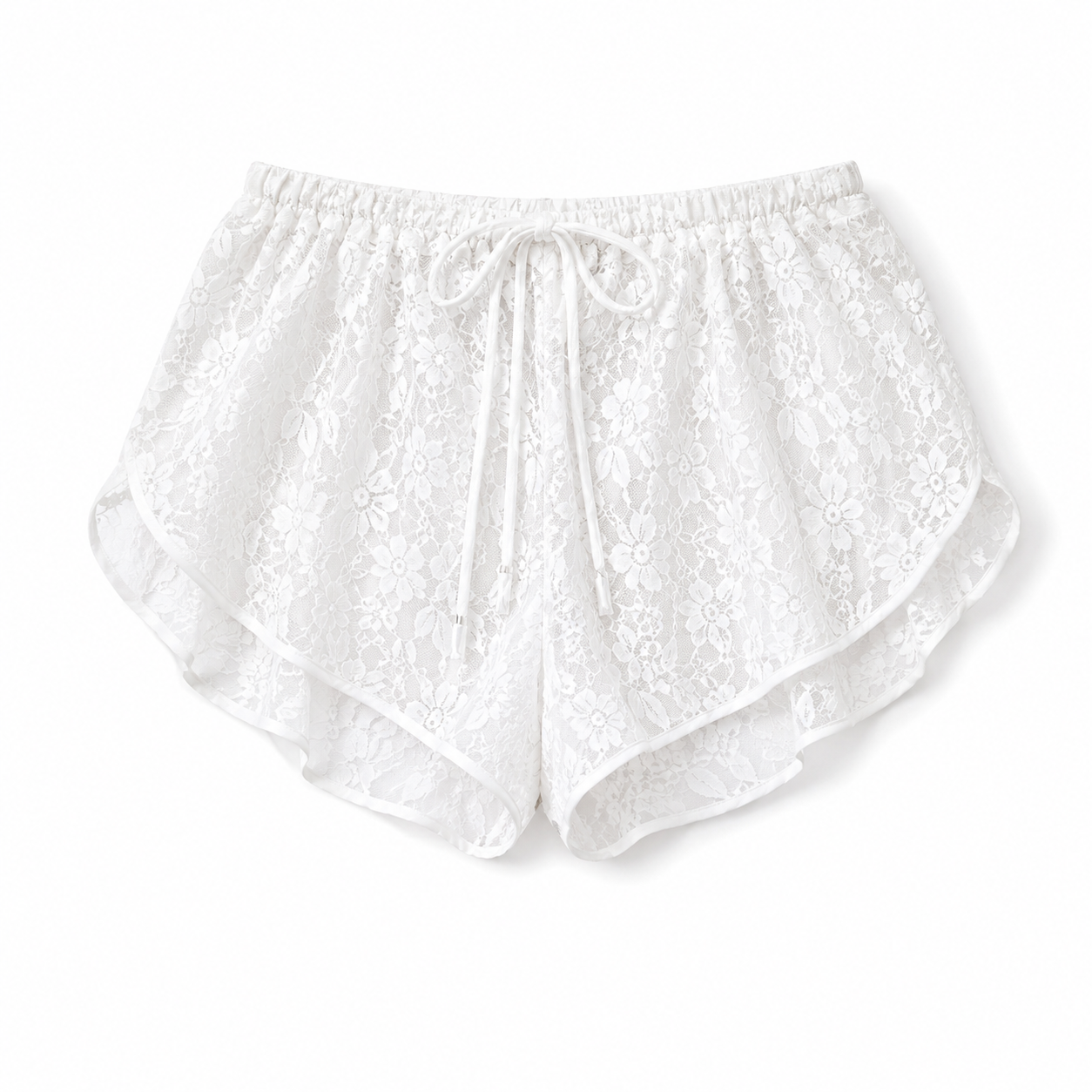 Cello Maxi Kimono/Shorts Co-Ord - Ivory Lace