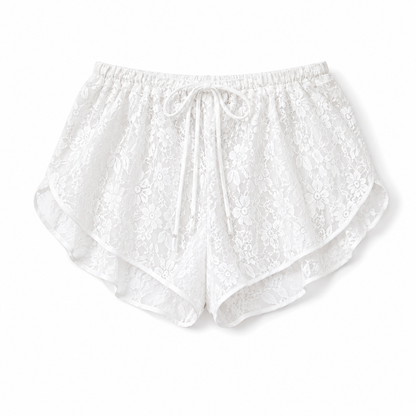 Cello Maxi Kimono/Shorts Co-Ord - Ivory Lace