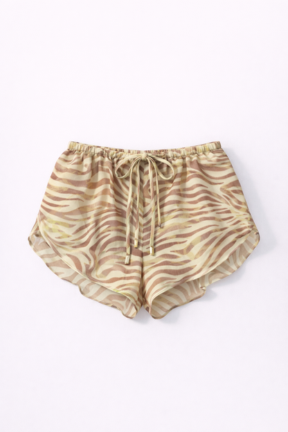 Cello Maxi Kimono/Shorts Co-Ord - Lemon