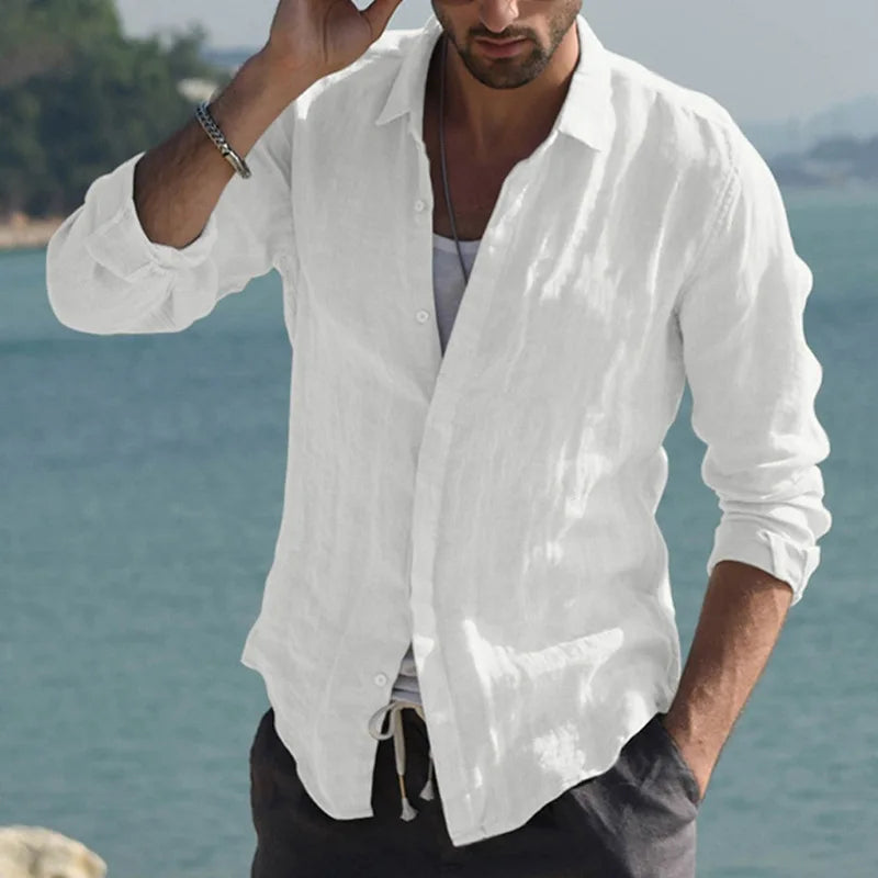 Men's Solid-Color Shirt