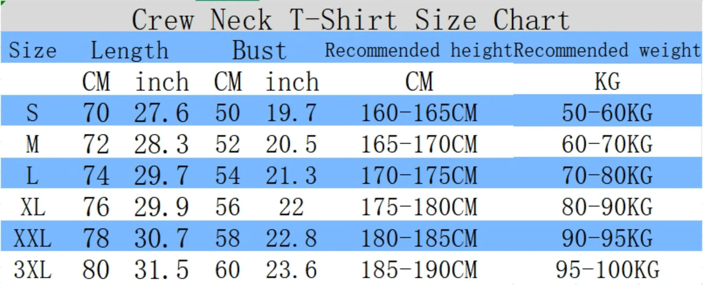 T Shirts Men's Streetwear
