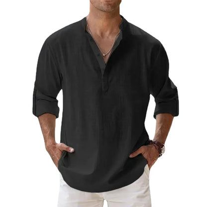 New Cotton Linen Shirts for Men Casual Shirts